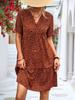 2023 nueva ropa europea y americana para mujer estación independiente de Amazon popular venta caliente de eBay vestido de manga corta con estampado de muñeca