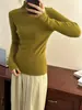 Nuevo Suéter de Punto de Cuello Medio Ajustado para Otoño/Invierno 2026, Suéter Suave y Elegante para Mujer