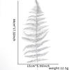Decoración navideña transfronteriza de oro rosa de 14 cm, hojas de Navidad, adornos para árbol de Navidad, colgante de hoja grande