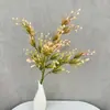 Ramo de flores artificiales, decoración de flores secas, decoración para sala de estar del hogar, accesorios para fotografía de bodas, ramo de lirios del valle, flores hechas a mano