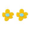 ZA Pendientes de Flor de Dibujos Animados Acrílicos Lindos de Moda Simple Transfronterizos Pendientes de Mujer Casuales Diarios para Viajar que Combinan con Todo