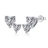 Pendientes de Plata de Ley S925 de Fábrica para Mujer, Moda Europea y Americana, Lujo Ligero, Gama Alta, Pendientes Exquisitos Incrustados con Circonita, Joyería para Orejas