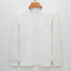 Camisa Henley de Modal de Gama Alta con Cuello Alto y Mangas Largas, Camiseta de Algodón Adhesiva Sin Costuras que No Necesita Planchado, Camisa Polo Juvenil de Tacto Premium para Hombre