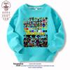 Sprunki Music Rhythm Box Ropa Infantil Alrededor de Niños Grandes Otoño e Invierno Forro Polar Niños y Niñas Sudadera Cuello Redondo