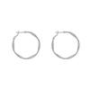 Aretes de Aro Grande Exagerados y Elegantes Torcidos Versátiles con Aguja de Plata S925 Diseño de Moda Aretes Exquisitos y Elegantes