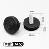 32 * Pies niveladores de plástico M8 antideslizantes a prueba de golpes soporte almohadilla de equilibrio pies muebles de oficina escritorio y silla gabinete electrodoméstico pies de ajuste
