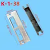 Placa de pestillo de puerta, Placa guía de puerta interior, Placa de cerradura de puerta de dormitorio, Placa de acero para marco de puerta, Juego de cerradura, Tope de puerta, Accesorios para tope de puerta