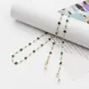 Cadena para gafas de perlas transfronteriza Cuerda para el cuello retro de mujer Lanyard de joyería de moda Correa antideslizante Cadena para gafas de网红 (influencer de internet)