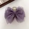 Pinza para el Cabello con Lazo 3D de Organza y Pedrería para Mujer, Exquisita Pinza de Tiburón para el Cabello, Nuevo Modelo 2026, Accesorio para el Cabello de Alta Gama
