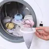 Saco de Rede com Filtro para Máquina de Lavar para Uso Doméstico, Bola de Lavar para Remover Detritos Flutuantes, Pedaços de Papel e Outros Detritos, Saco de Lavar para Limpeza e Remoção de Manchas, Ferramenta de Remoção de Pelos