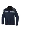 Ropa de trabajo de invierno, incluyendo chaquetas acolchadas, overoles y ropa de trabajo reflectante con capucha para almacenamiento en frío y talleres