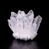 Adornos de racimos de cristales naturales morados, amarillos, verdes y blancos para desmagnetización y visualización, especímenes de racimos de cristales minerales para decoración del hogar, sala de estar y oficina