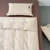 Juego de Ropa de Cama de Algodón de Color Sólido de Cuatro Piezas Estilo Simple para Negocios, Funda de Edredón Individual, Sábana para Dormir sin Ropa, Funda de Edredón, Juego de Tres Piezas para Dormitorio