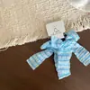 Nuevo clip para el pelo de niños con forma de corazón y lazo de encaje azul, goma para el pelo, pasador, pinza lateral, banda elástica
