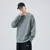 Suéter de dos piezas falso para hombre para invierno, corte holgado, talla grande, para personas altas y corpulentas, estilo casual moderno, chaqueta de punto gruesa