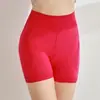 Cuecas Boxers de Alta Elasticidade Femininas Algodão Puro Cor Sólida Sem Costura Cintura Alta Extra Grande Extra Grande Extra Grande Calcinhas para Gordas Calças de Segurança Modeladoras Femininas