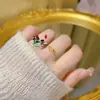 Tienda de Oro Mismo Estilo Pulsera Anillo Serpiente Dorada Antigua Juego Anillo Serpiente Ajustable