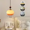 Lustre Pequeno de Cabeceira para Quarto Estilo Japonês Vento Silencioso Pomelo Criativo Pendurado na Parede Entrada de Corredor Iluminação de Restaurante Bar