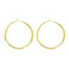 Corea del Sur Metal Plata S925 Pin Aretes de Círculo Grande para Mujer 2022 Nuevo Simple Ins Cool Anillo de Oreja Aretes de Moda