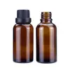Botella de Aceite Esencial Marrón de 30 ml, Botella Marrón de Vidrio con Gotero, Botella Gotero, Botella Dispensadora de Muestras, Botella Atomizadora con Acabado Mate