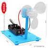 Experimento científico inventado geração de energia com manivela cata-vento diy pacote de material artesanal ciência e tecnologia pequena produção ciência e fronteira educacional