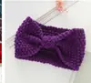 Diadema de lana tejida a mano para Otoño e Invierno, protección cálida para los oídos, gorro de lana, diadema de ala ancha, accesorios para el cabello, tocados para mujer