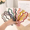 Diadema Ondulada de Colores Caramelo para Mujer, Pinza Estrecha para el Cabello, Accesorio Simple para el Cabello, Accesorio para Salir, Diadema Organizadora de Cabello Suelto