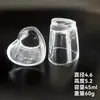 Em estoque Espessado Transparente Vidro Vela Aromaterapia Vidro Castiçal Copo Quarto Ornamentos Domésticos Castiçal Copo de Vidro