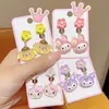 2025 Nuevos Pendientes Falsos Anti-Dolor de Princesa Kuromi para Niñas Pendientes de Dibujos Animados de Verano para Niños Sin Perforación Pendientes Joyería