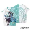 2024 Explosiones Cruzadas Verano Juego Transfronterizo Yuan Yuan Shen Secundario Artículos de Merchandising de Yuan Shen Impresión Digital 3D Camiseta de Yuan Shen Dibujos Animados