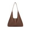 Bolso de Hombro Tejido de Cuero Suave para Debajo del Brazo Bolso Cubo de Gran Capacidad Bolso Tote Casual Bolso de Mano para Compras y Viajes