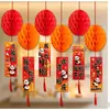 Ventas directas del fabricante: Colgantes decorativos para el Festival de Medio Otoño y el Día Nacional, artículos para crear ambiente, colgantes de papel de dibujos animados creativos para decoración de centros comerciales