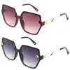 Más Fácil para Combinar Nueva Letra Gafas de Sol de Marco Grande Celebridad de Internet Montura Cuadrada Gafas de Sol Xiaohongshu Gafas de Sol de Moda para Mujer Venta al por Mayor