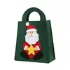 Bolsa de Fieltro Navideña Estilo Tiktok Transfronteriza, Bolso de Mano de Fieltro Creativo para Regalo de Nochebuena para Niños
