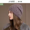 Fábrica de Sombreros En Stock Invierno Nuevo Transfronterizo Piel de Conejo Tejido Slouchy Gorro para Mujer Versátil Estilo Coreano Gorro Turbante Postparto