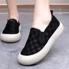 Sapatos de pescador femininos verão novo velho Pequim pano sapatos femininos malha sapatos slip-on malha oco respirável lona sapatos para mulheres