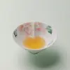 Rinyu Guisong Exquisita Branca como a Neve Peônia Pintada à Mão Coração Qiankun Xícara Exquisita Coração de Pêssego Xícara de Chá Xícara para Degustação de Chá Xícara de Chá