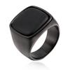 Amazon caliente nuevo anillo retro personalizado para hombre de piedra natural y acero de titanio joyería de acero de titanio de moda venta al por mayor