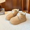 Botas de Nieve para Niños 2025 Invierno Nuevo Estilo Botines de Terciopelo para Niñas Botas Cálidas Impermeables Gruesas Zapatos Grandes de Algodón para Bebé