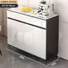 Aparador de Luxo Leve Uso Doméstico Montado na Parede Integrado Simples Moderno Armário Multifuncional de Armazenamento Sala de Estar Cozinha Armário