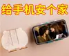 Suporte de celular de parede sem furos artefato para assistir séries multifuncional minimalista prateleira de parede para quarto cozinha banheiro
