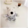 [Solo Ropa] Ropa para Cachorros West Highland Accesorios Lindos Suéter Sombrero Set de Abrigo