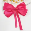 Fita longa de cetim brilhante acessório de laço com strass clip de cabelo DIY elástico de cabelo decoração de caixa de presente para roupas infantis produto semiacabado