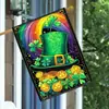 Bandera de Jardín Transfronteriza 2026 St. Bandera Decorativa de Jardín del Día de San Patricio Temu Bandera Decorativa para Exteriores Más Vendida