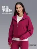 Otoño e Invierno media cremallera cuello alto forro polar engrosado Scuba ropa exterior casual para correr cálido suéter holgado chaqueta