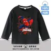 Nueva Camiseta de Manga Larga para Niños 2026, Algodón con Dibujos Animados, Manga Larga Raglán para Primavera y Otoño, Camiseta Básica para Niños 6