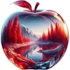 Nuevo Colgante de Manzana Plana Acrílico Transfronterizo