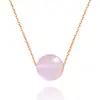 Colar de prata s925 feminino Pérola Zhao Liying mesma joia corrente clavícula ano do porco contas giratórias pedra natural joias de prata