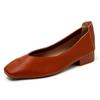 Sapatos de Salto Bloco Quadrados para Mulheres, Novos Sapatos de Salto Médio Baixo Estilo Fada 2025, Sapatos Femininos Tamanho Mãe, Sapatos Versáteis Estilo Vovó