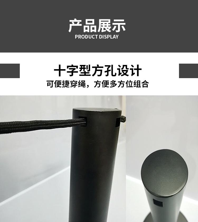 矮围栏博物馆美术展览馆穿绳隔离栏 一米线栏杆座 小